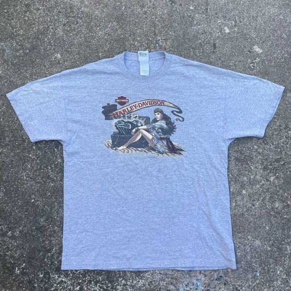 Y2K Harley-Davidson Pirate Treasure T-Shirt Men's XL - Picture 2 of 5